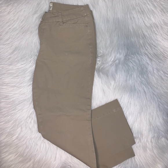 St Johns Bay straight leg beige size 6p jeans A08 - Picture 1 of 6